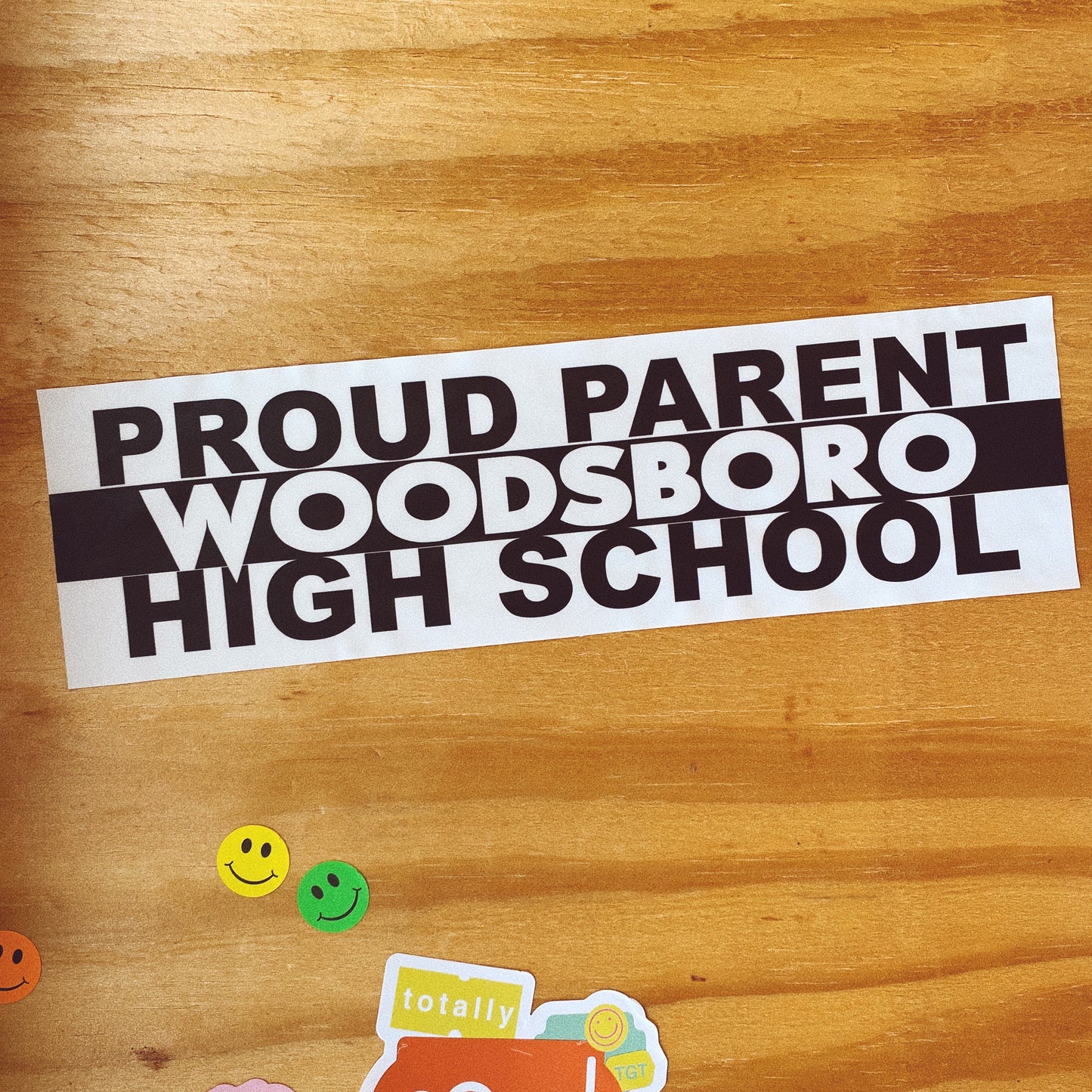 Scream Proud Parent Woodsboro High School Bumper Sticker