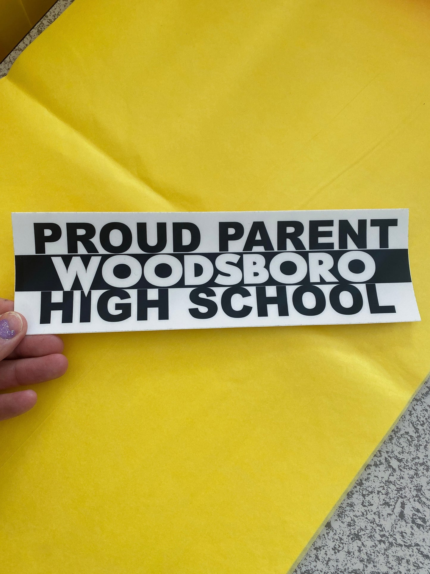 Scream Proud Parent Woodsboro High School Bumper Sticker