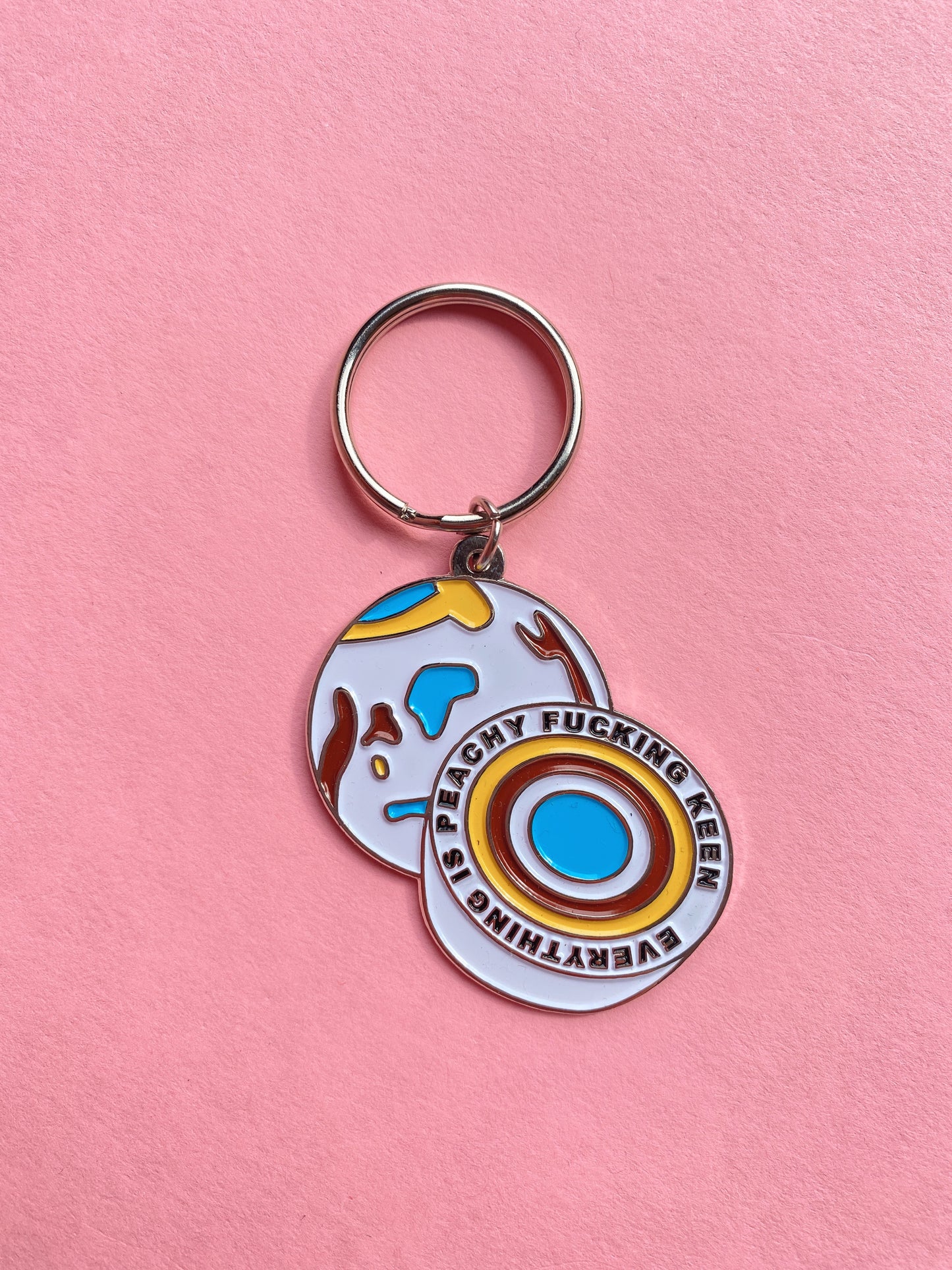 Jawbreaker Everything is Peachy F-ing Keen Key Chain